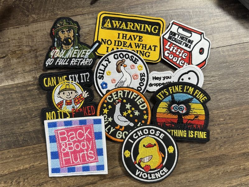 Military Morale Patch - Velcro-Backed Tactical Patches (Mixed Designs, Random Selection)