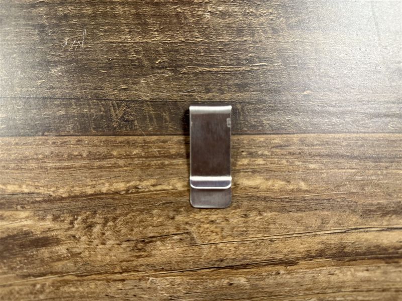 Custom Engravable Money Clip – Silver Finish Minimalist Cash Holder
