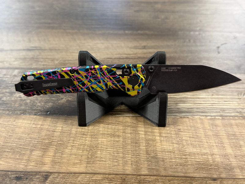 Kershaw Bel Air - Aluminum Retro Splat / CPM MagnaCut BlackWash (6105RETRO)