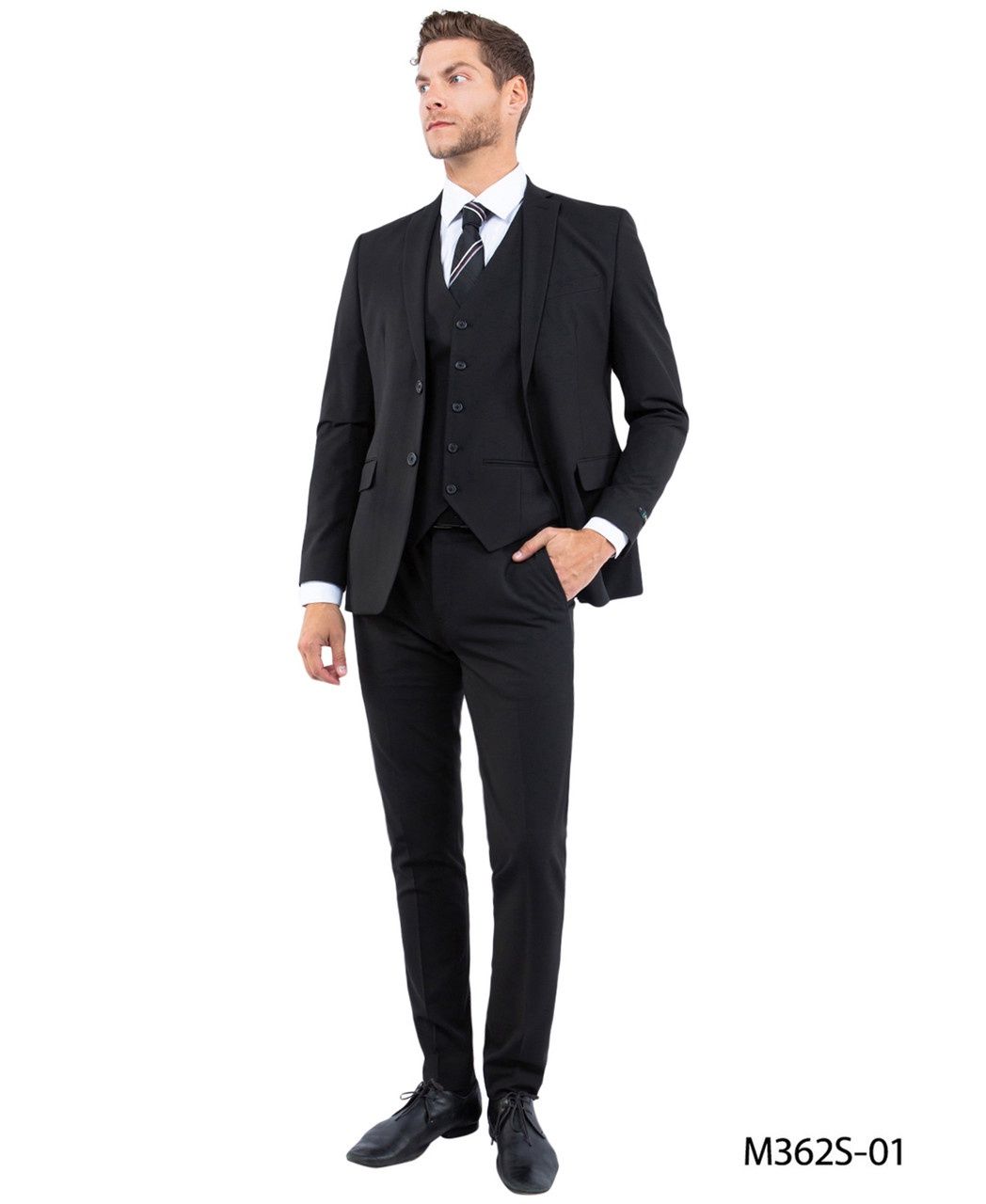 ZEGARIE ZEFLEX 3PC, Color: BLACK, Size: 34S