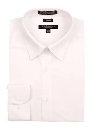 MARQUIS (Slim Fit Dress Shirt), COMPANY: MARQUIS, Color: WHITE, Size: 14 1/2 (32)