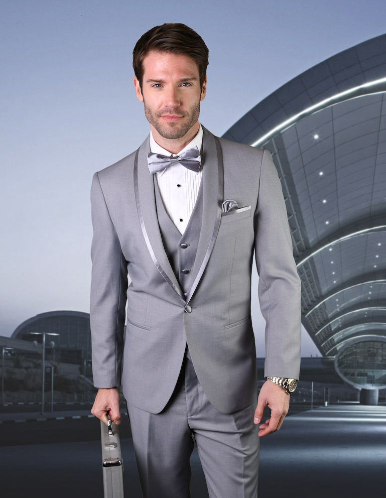 TUXEDO STATEMENT (CAESAR GREY), Color: GREY, Size: 36R