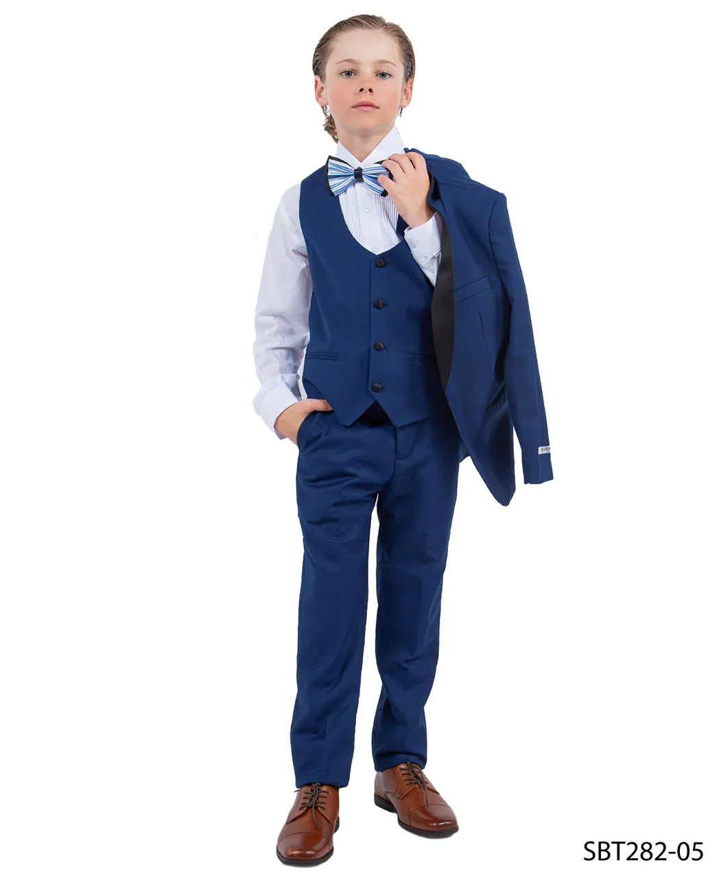 STACY ADAMS BOY (SBT282-INDIGO), Color: INDIGO, Size: 2