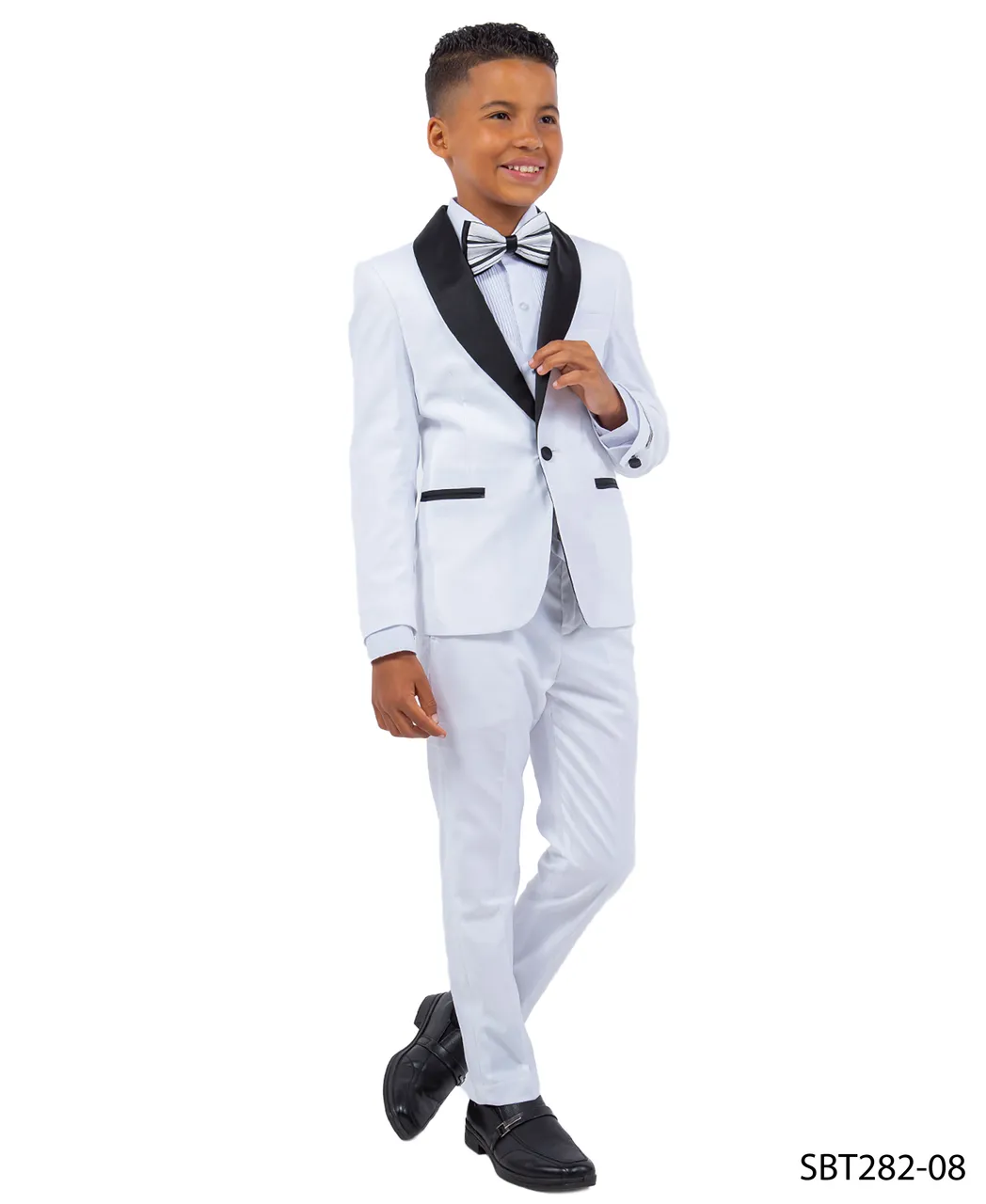 STACY ADAMS BOY (SBT282 WHITE), Color: WHITE, Size: 2
