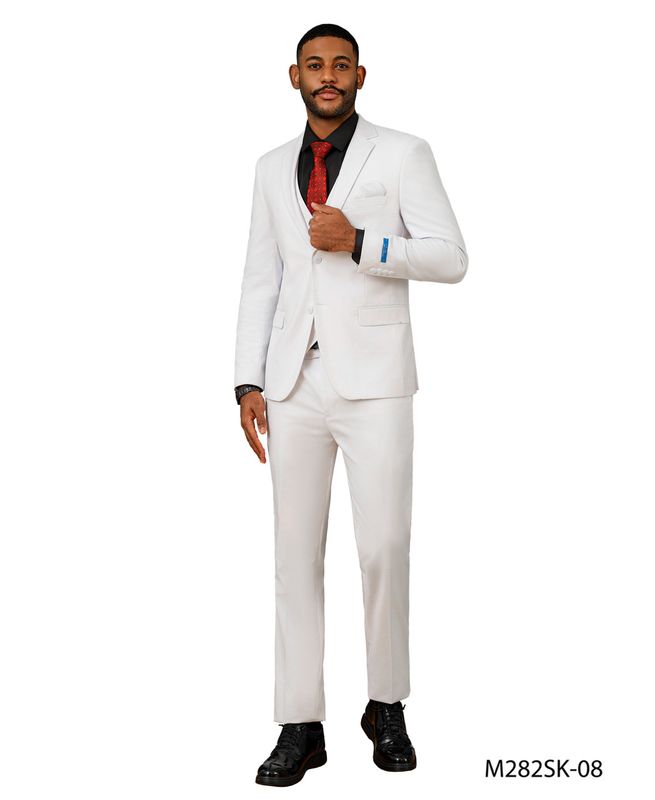 SEAN ALEXANDER 3PCS SUIT (M282SK-08)WHITE