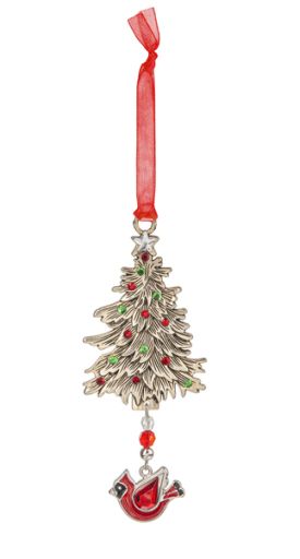 Ganz Ornament  Cardinal Christmas Tree (ACRYX-232)