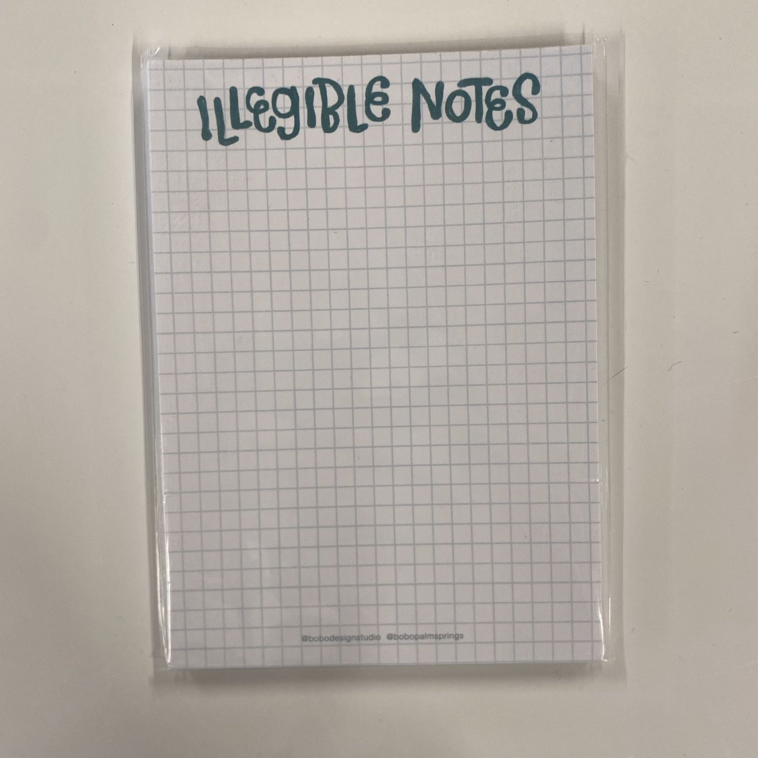 Illegible Notes Notepad