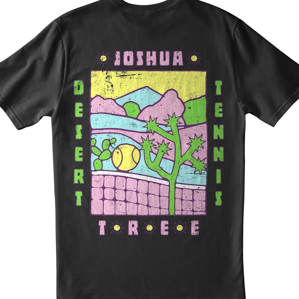 Joshua Tree Desert Tennis Tee, Size: Small