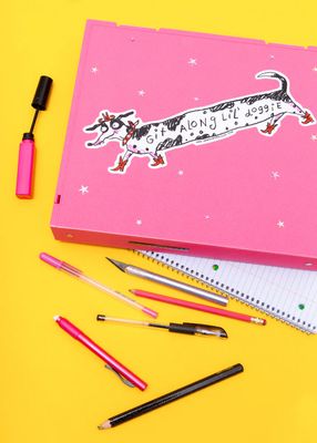 git along dogie bumper sticker