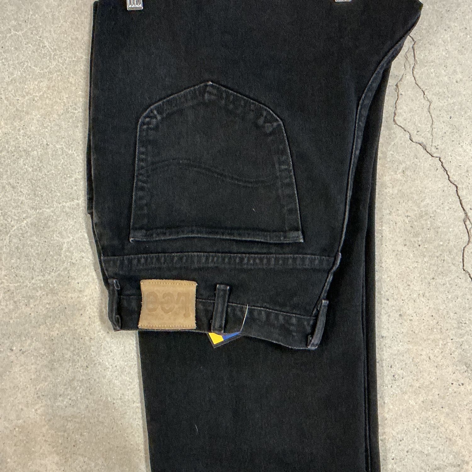 LEE Baggy Jeans, Color: BLACK, Size: 38
