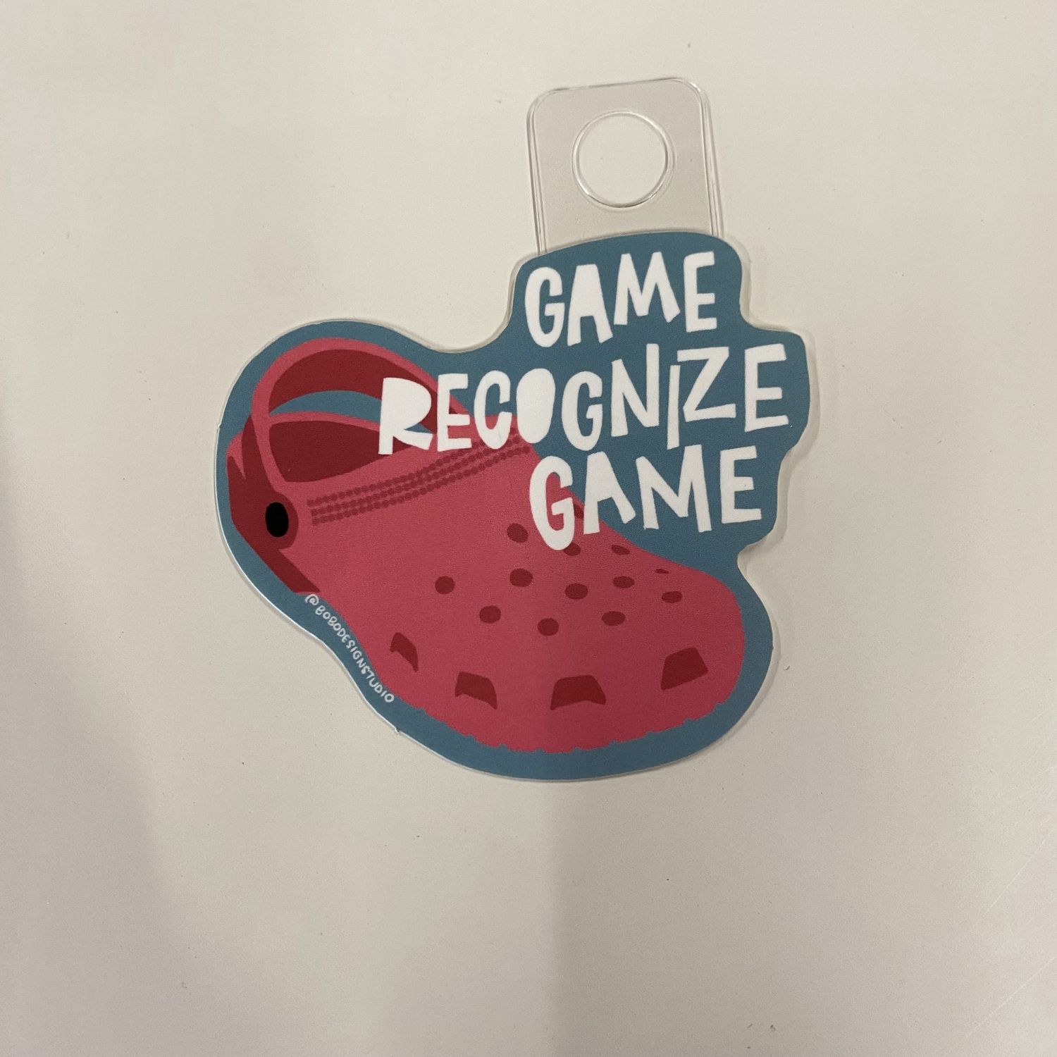 Game Recognize Game Clog Vinyl Sticker