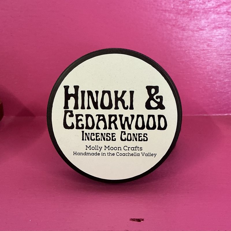 Hinoki &amp; Cedarwood Incense Tin