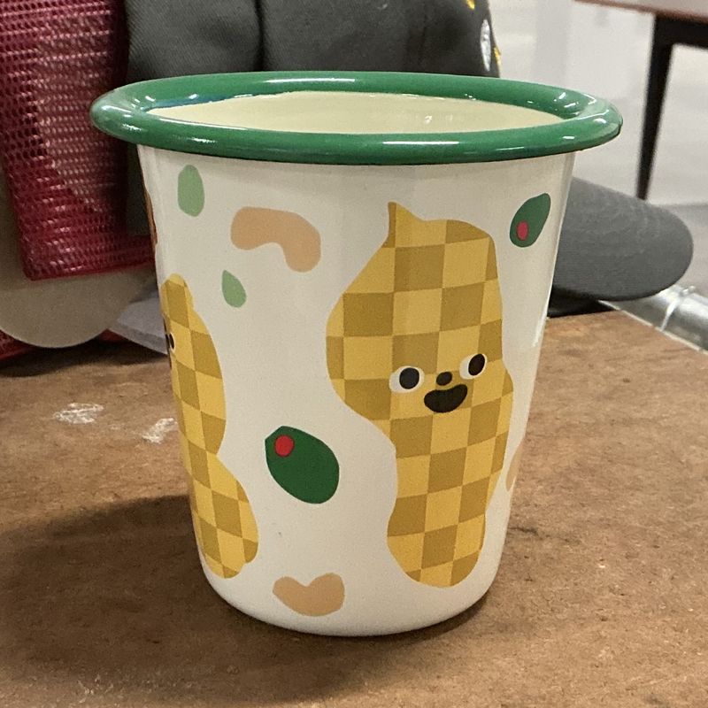 Mixed Nuts Enamel Cup