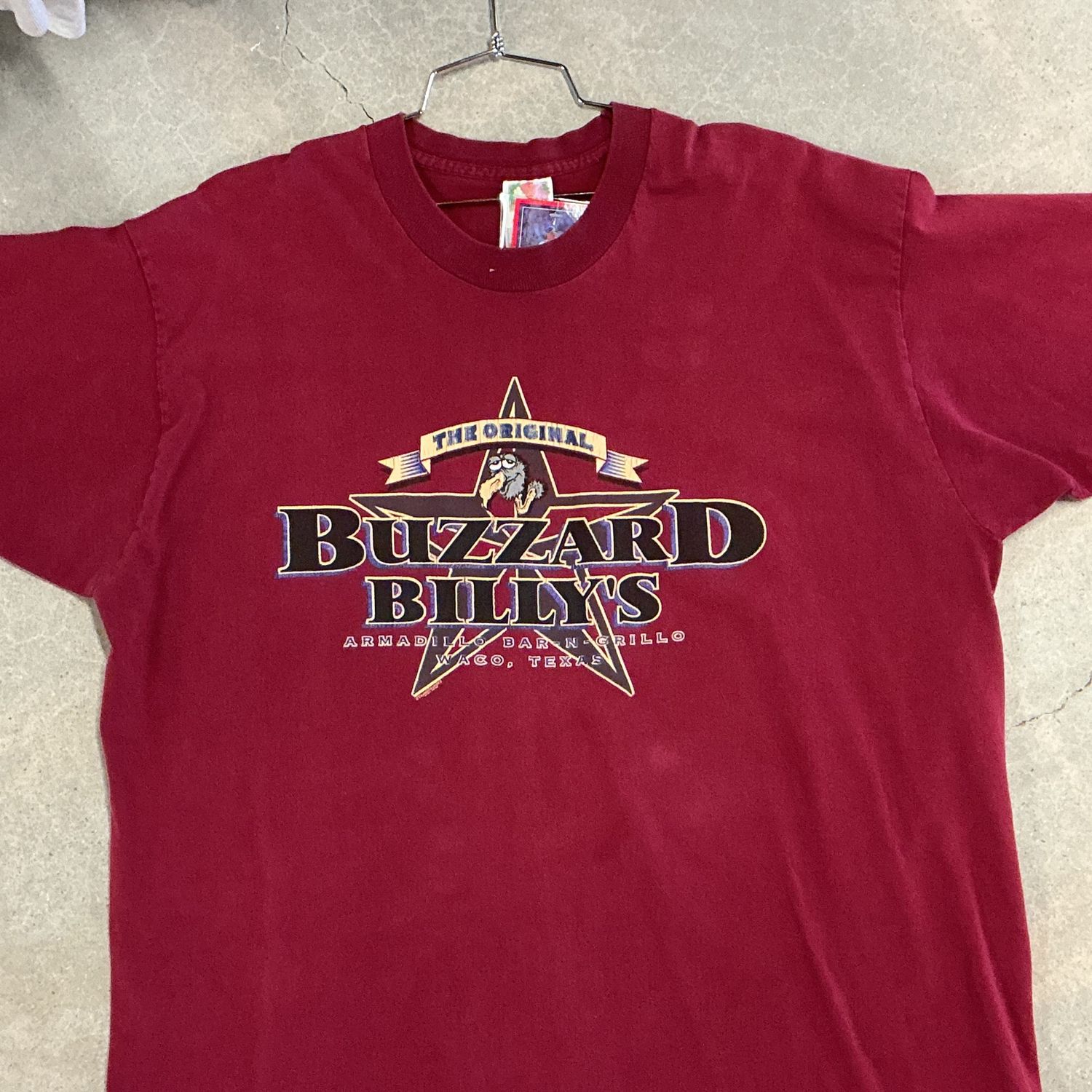 Buzzard Billys Tee, Color: MAROON, Size: XXL