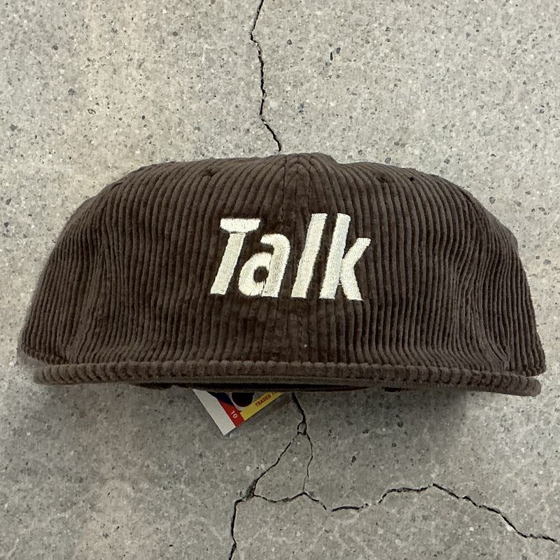 Talk Wordmark Corduroy Hat