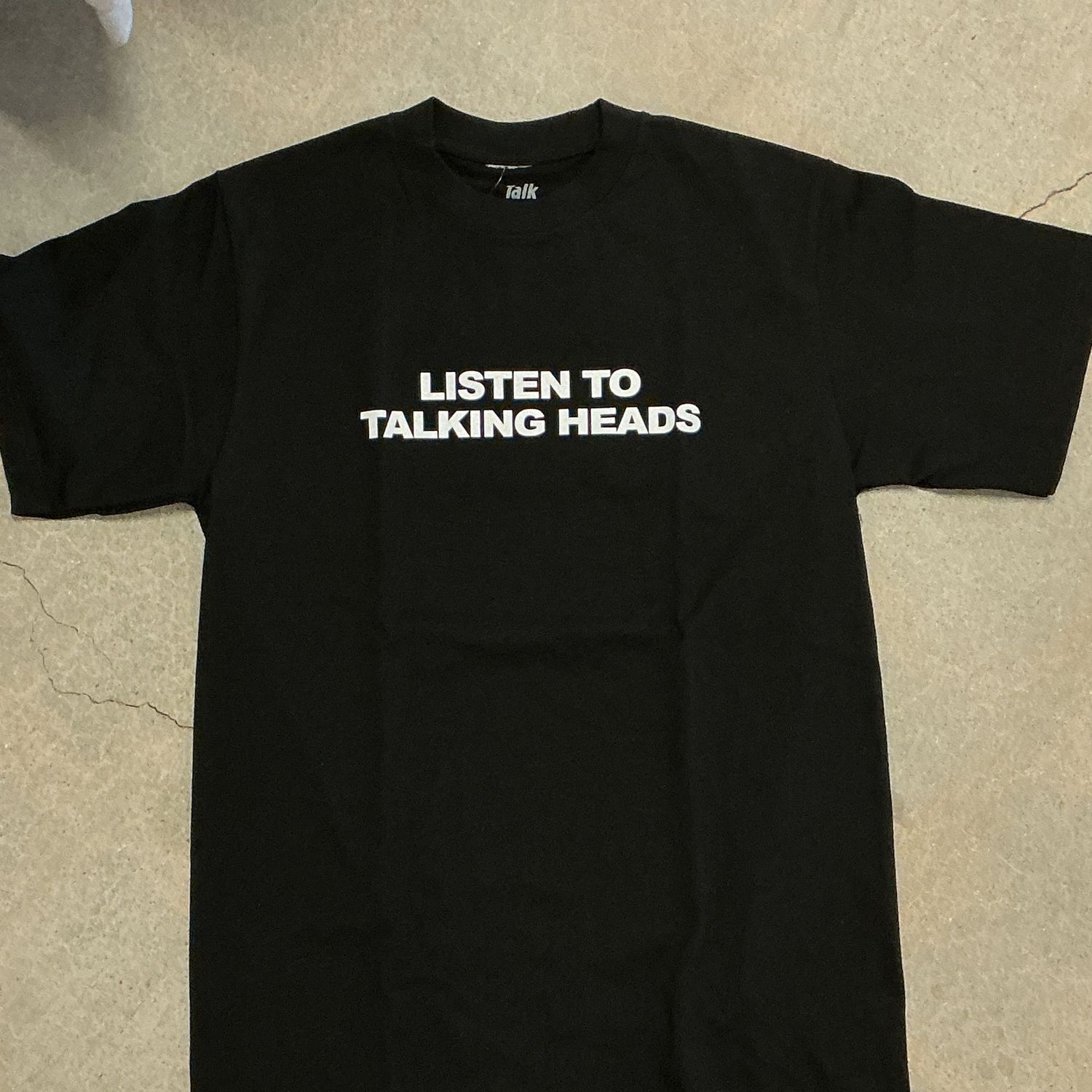 Talk Listen To Talking Heads T-Shirt, Color: BLACK, Size: MEDIUM