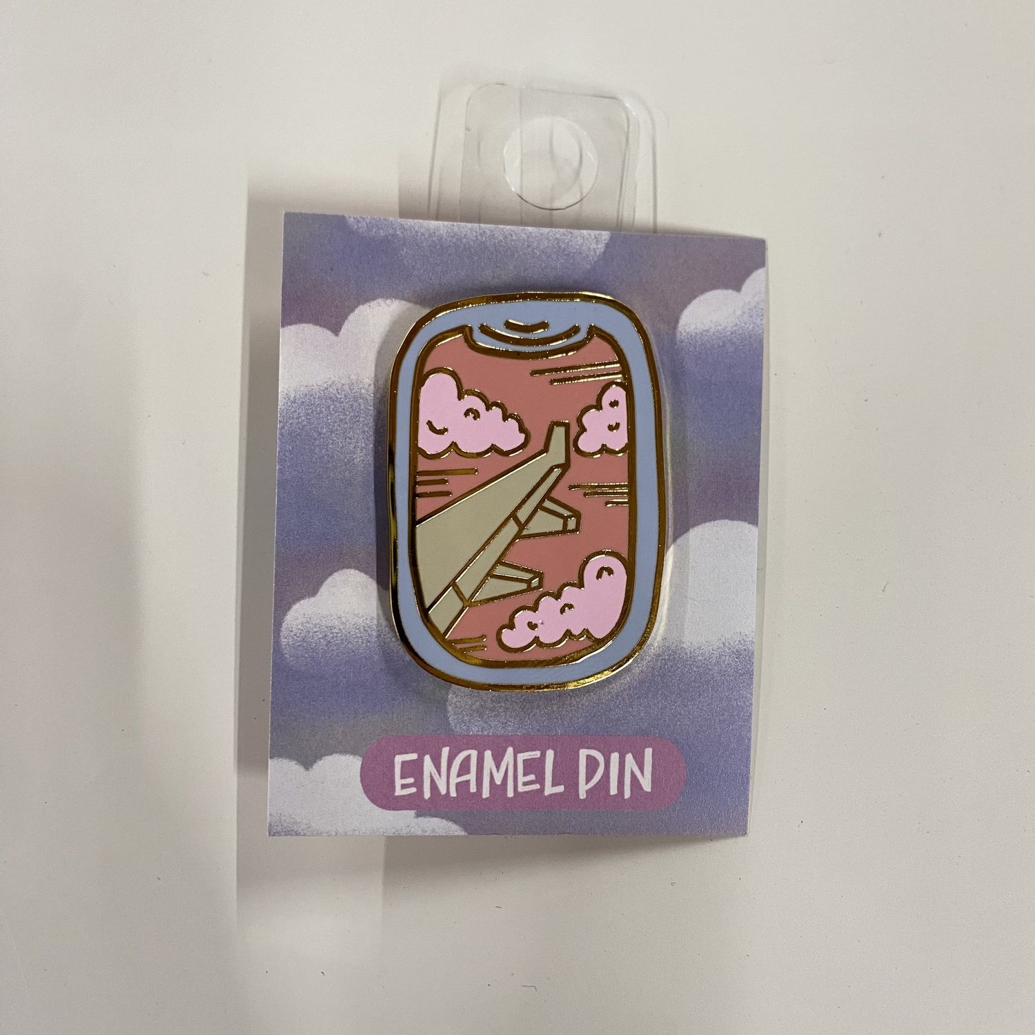 Window Seat Enamel Pin