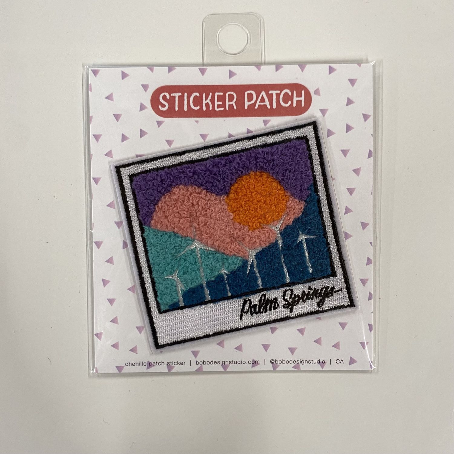 Palm Springs - Chenille Woven Sticker Patch