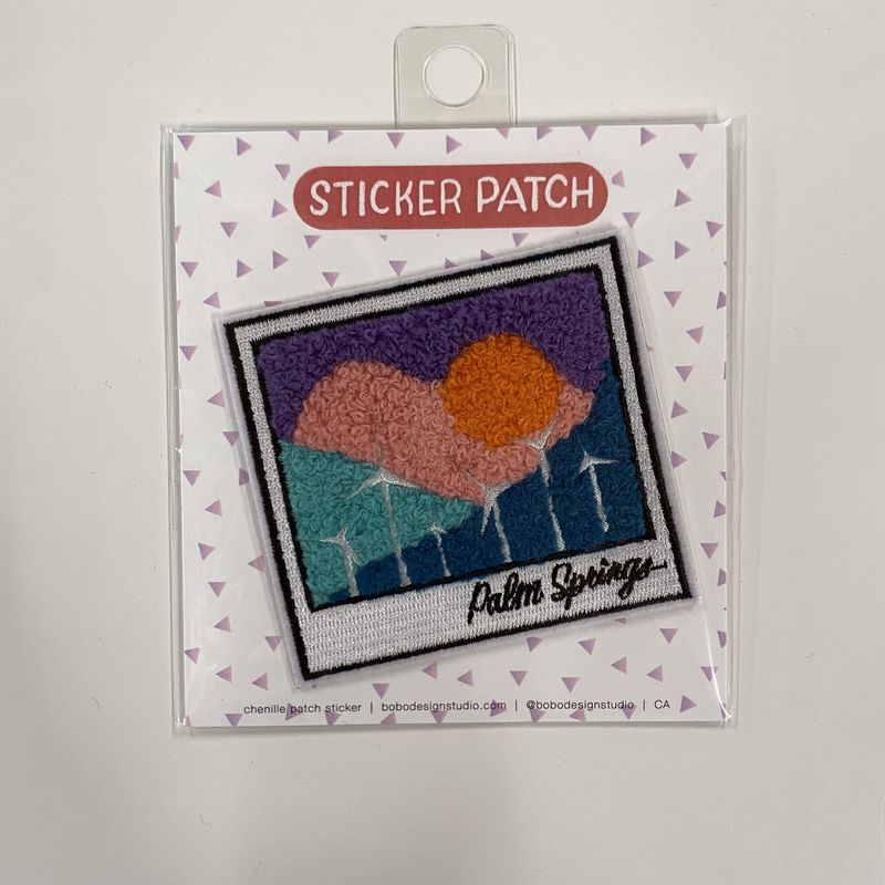 Palm Springs - Chenille Woven Sticker Patch