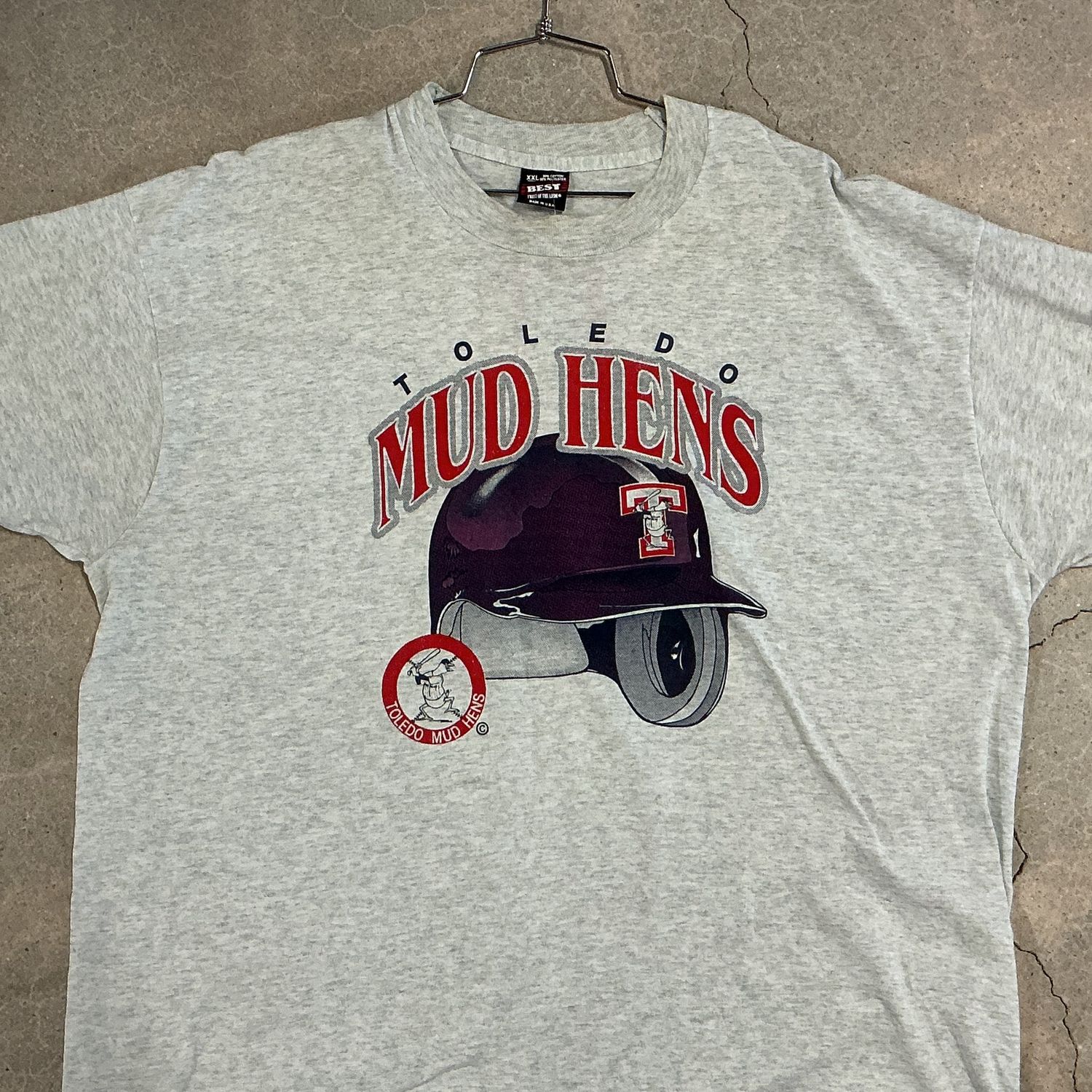 Mud Hens Tee, Color: GREY, Size: XXL