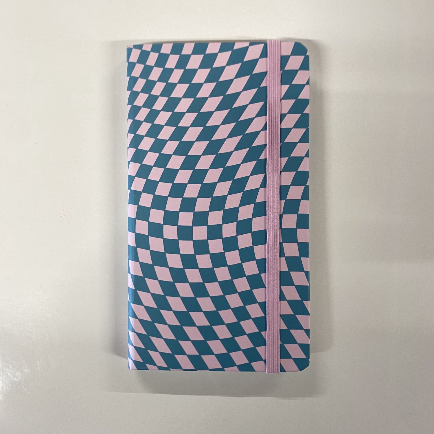 Patterned Hardcover Notebook- checkers