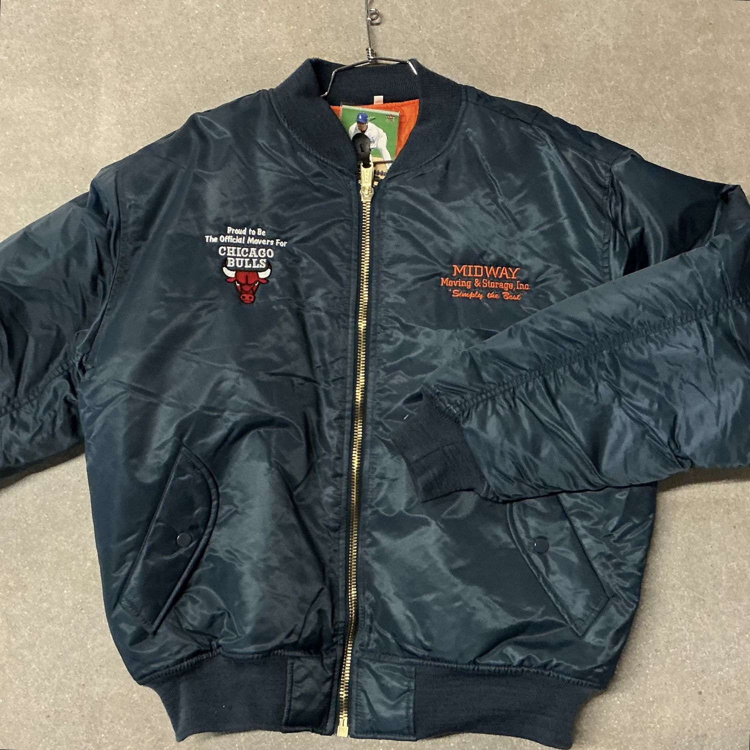 Chicago Bulls Movers Jacket, Color: BLUE, Size: X-LARGE