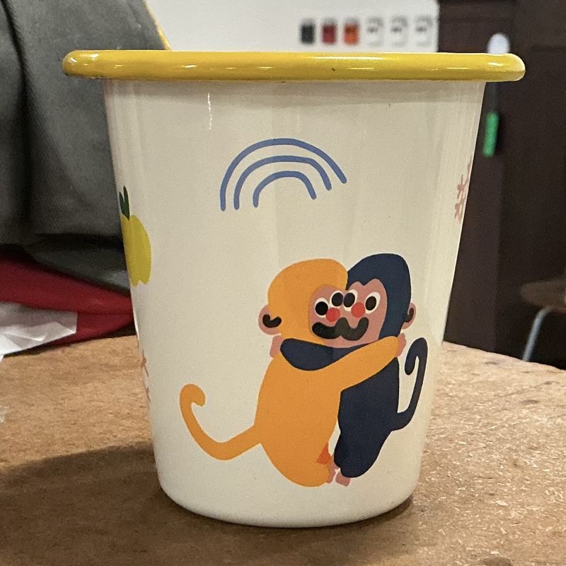 Monkey Enamel Cup