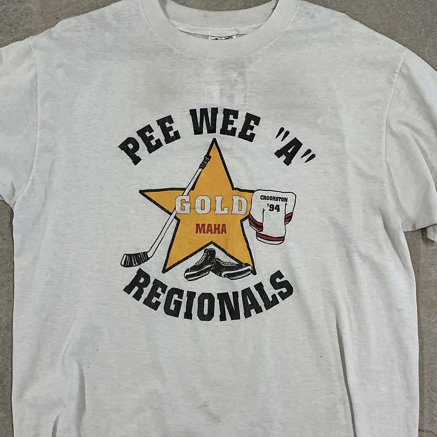 Pee Wee Tee, Color: WHITE, Size: Large