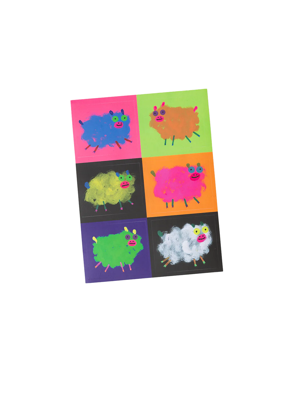 silly lambs sticker sheet
