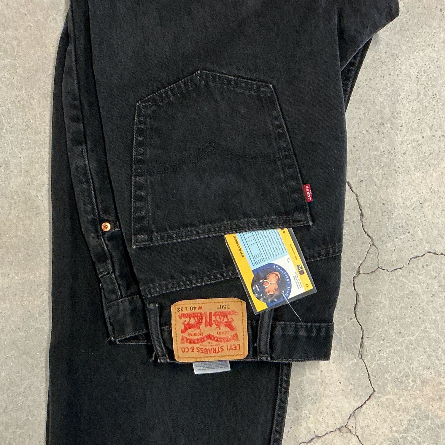 Levis 550 Jeans, Color: BLACK, Size: 40