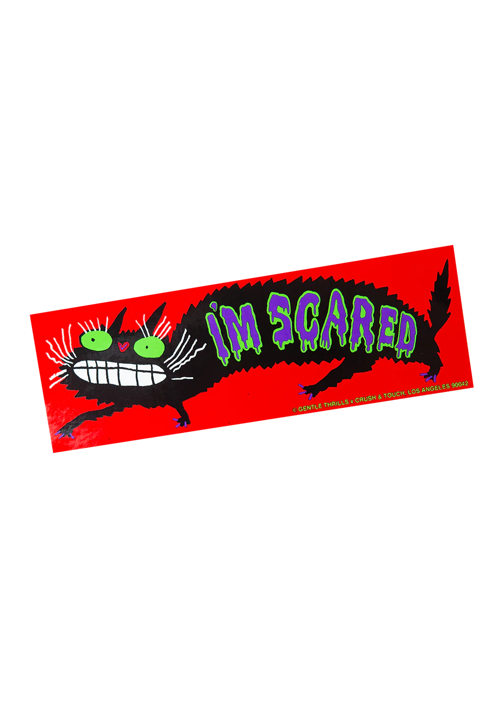 i&#39;m scared bumper sticker