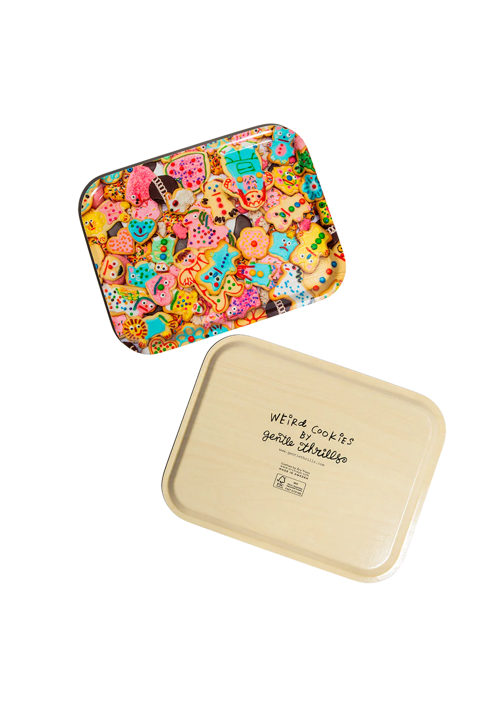 weird cookies tray
