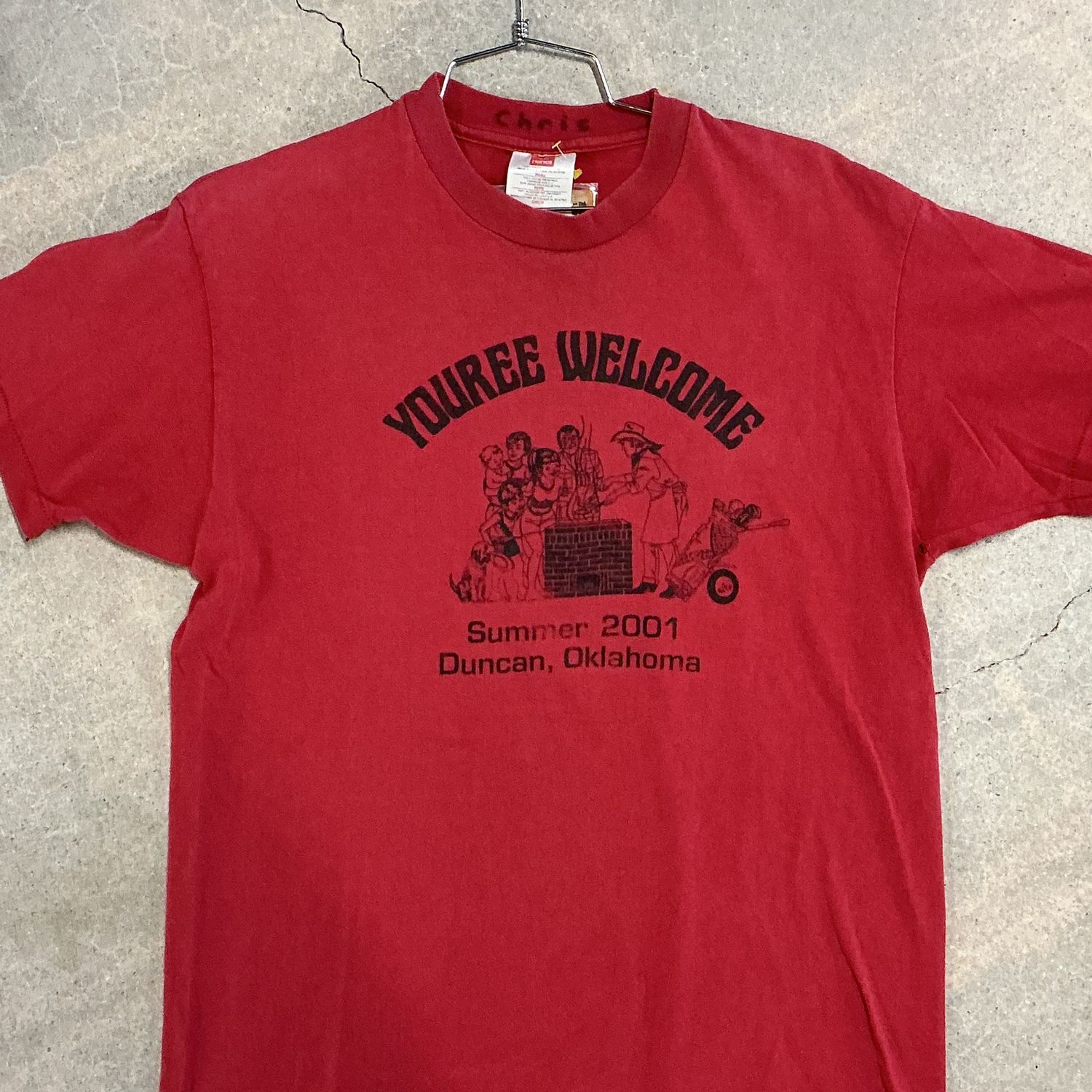 Youre Welcome Summer 2001 Tee, Color: MAROON, Size: SMALL