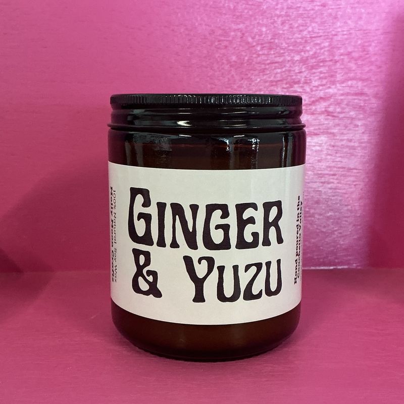 9 oz Amber Jar Ginger &amp; Yuzu