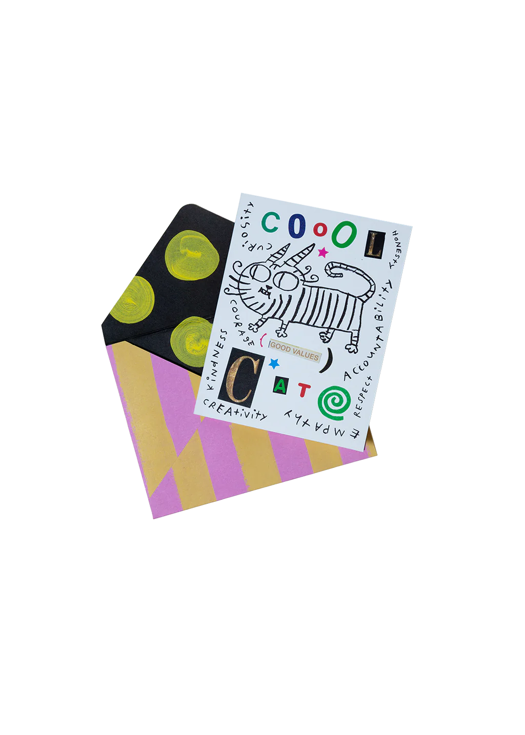 cool good values cat card