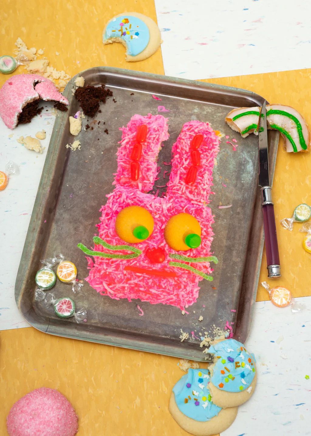 bunny cake tray