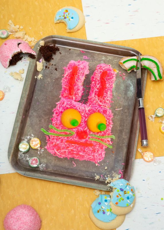 bunny cake tray