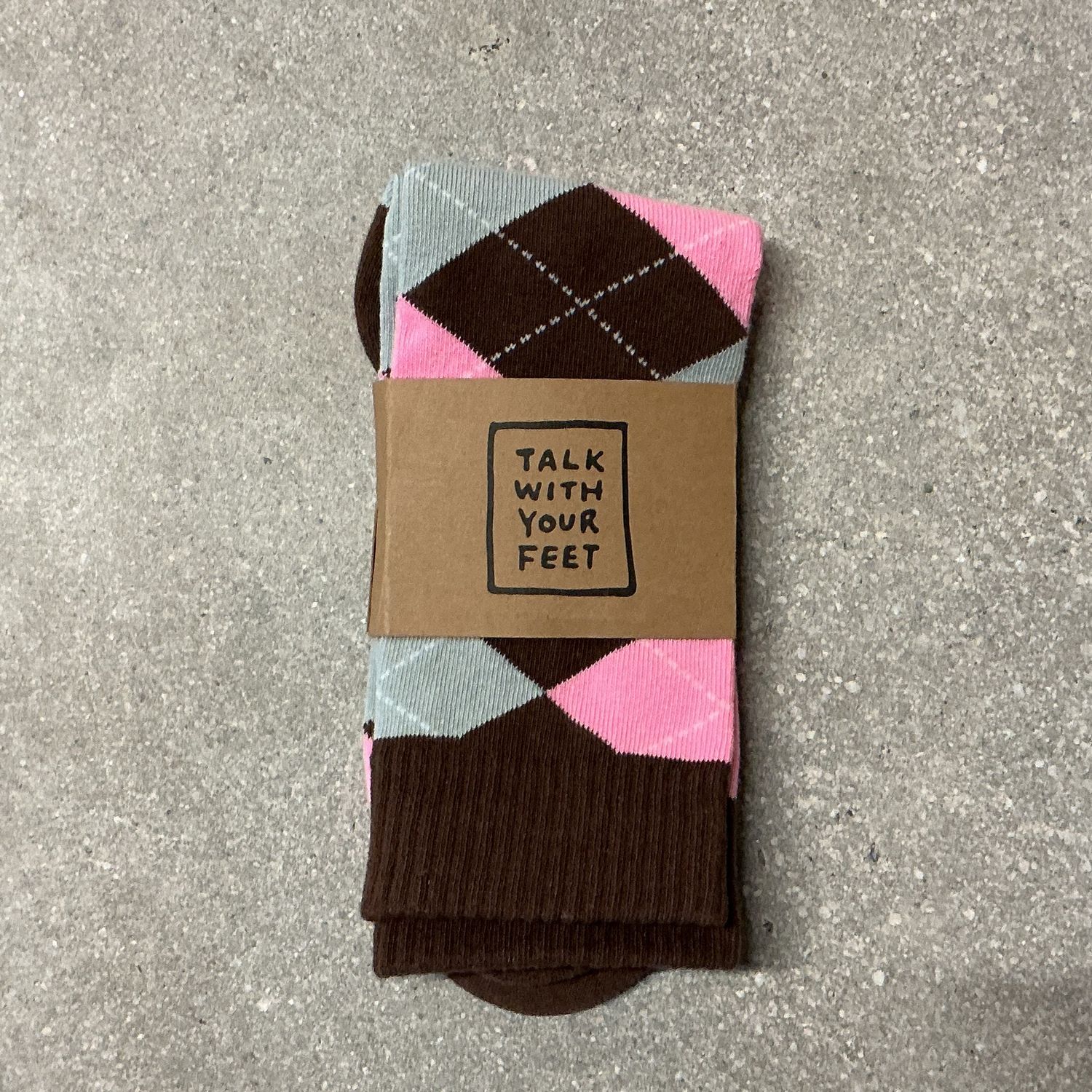 Talk Argyle Socks, Color: PINK, Size: OS