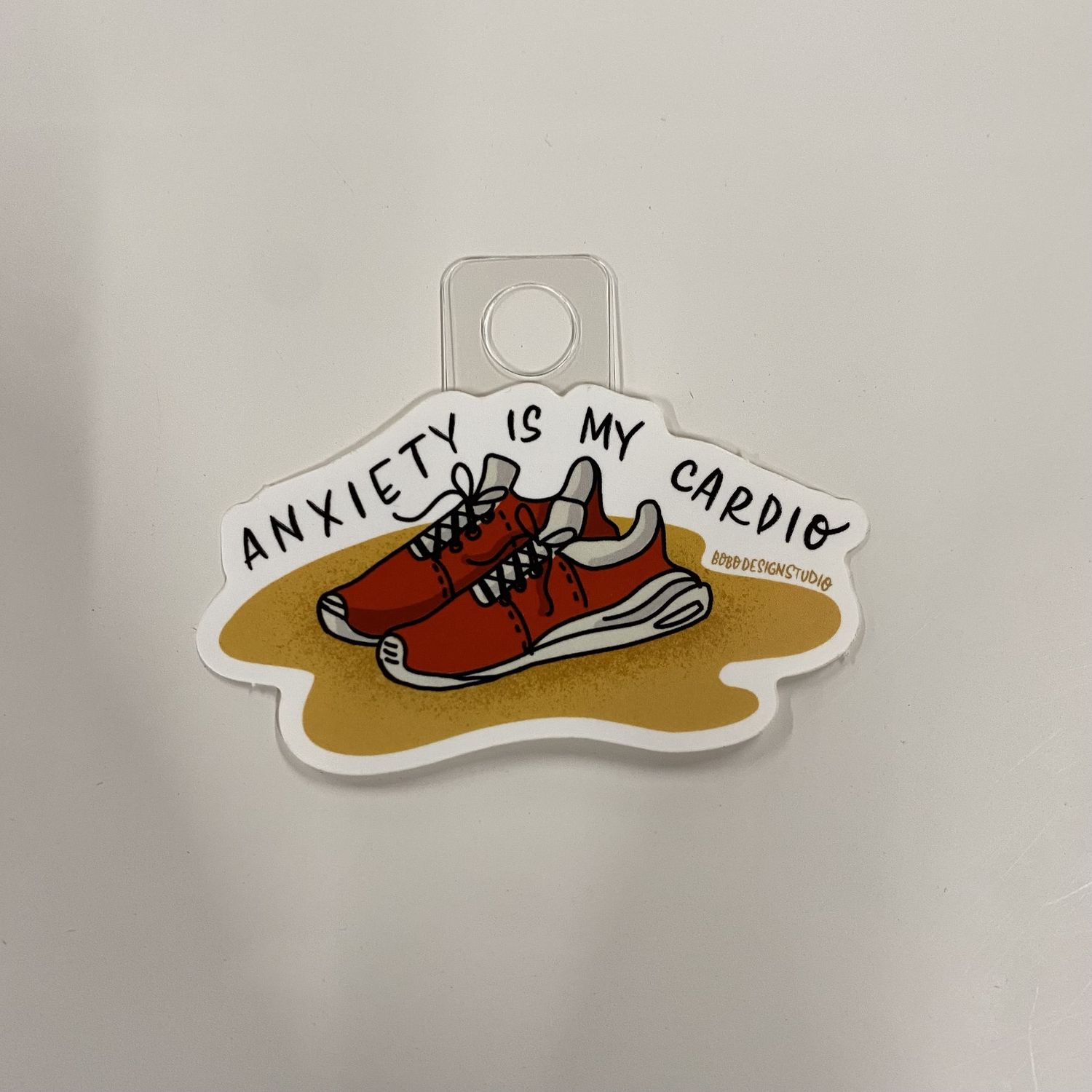 Anxiety Is My Cardio Vinyl Sticker