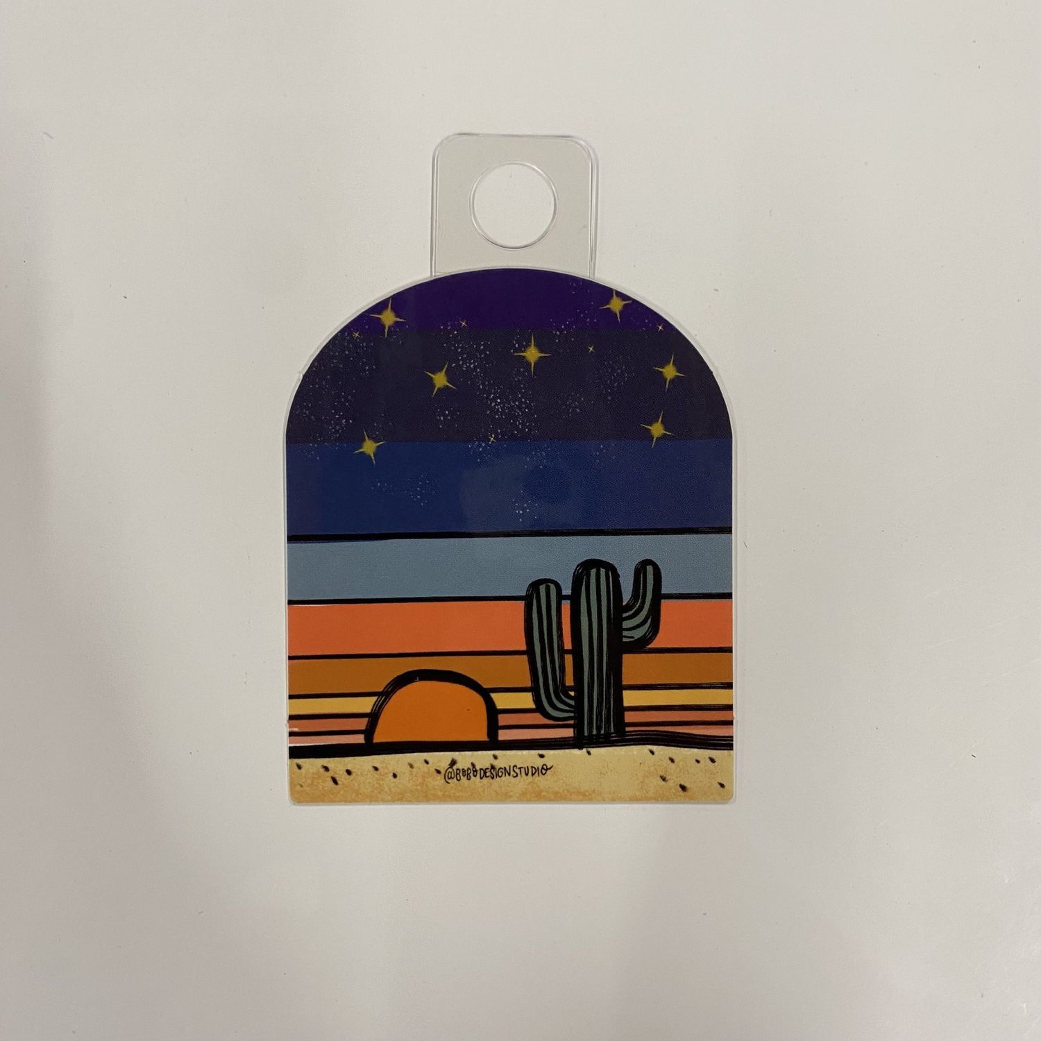 Desert Globe Vinyl Sticker