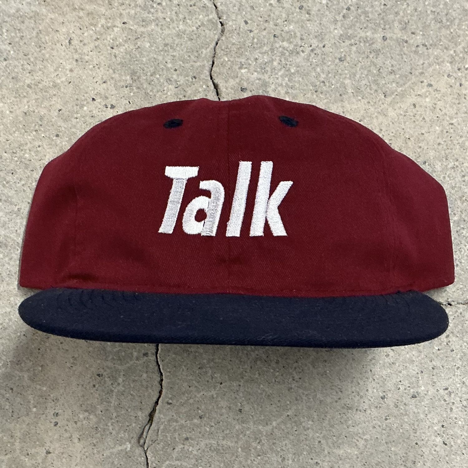 Talk Wordmark Two Tone Hat, Color: RED/BLUE, Size: OS