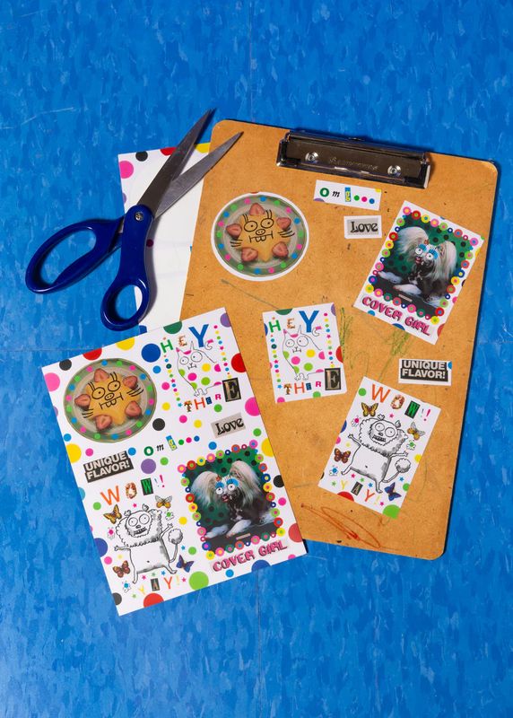 collage sticker sheet