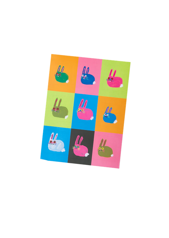 bunnies sticker sheet