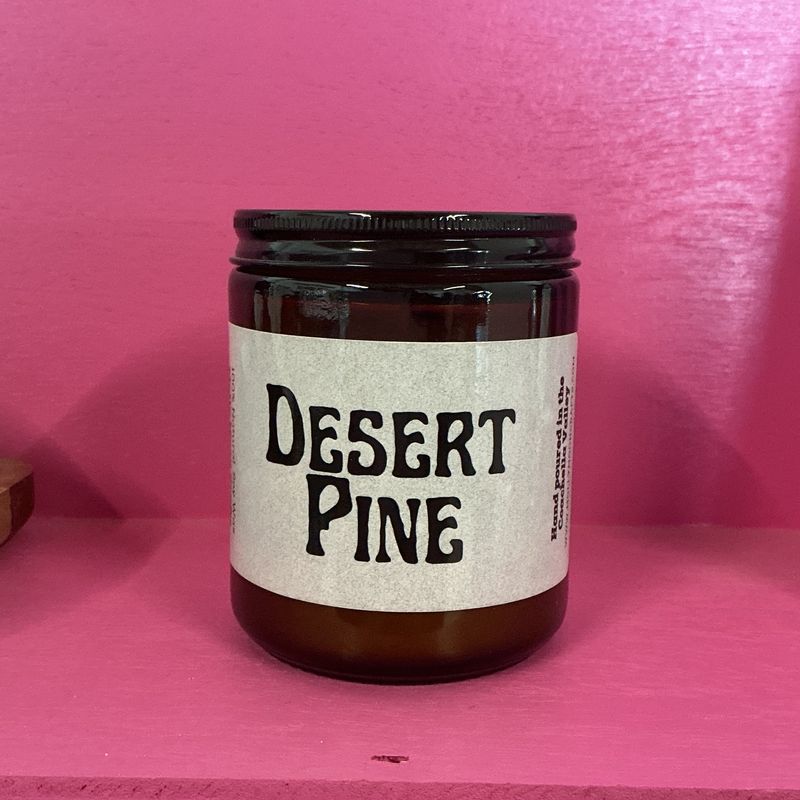 9 oz Amber Jar Desert Pine