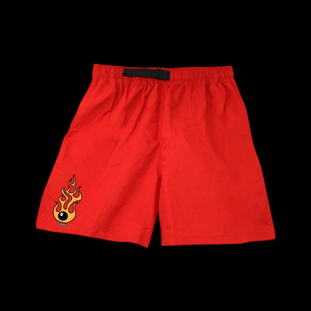 Sparky Swim Trunks, Color: RED, Size: OS