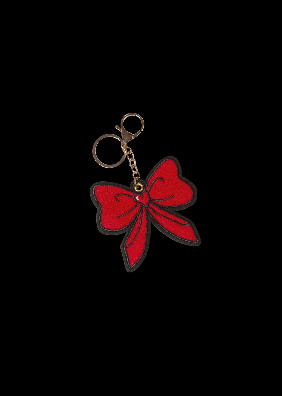 Red Bow Bag Charm