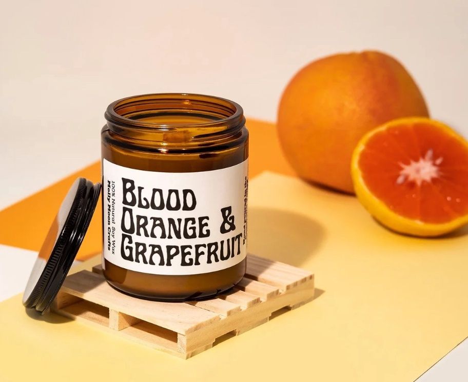 17 oz Large 3-Wick Blood Orange