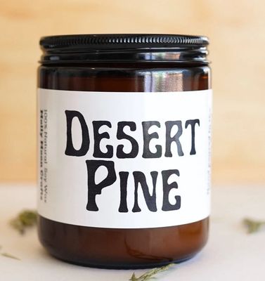 9 oz Amber Jar Desert Pine