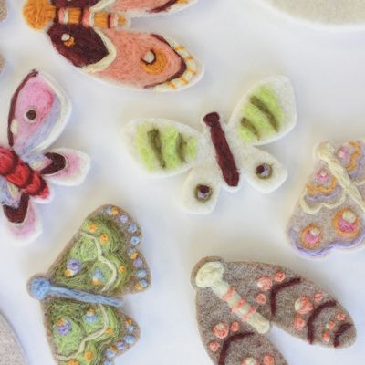 Moth Felting Craft Kit | Single Maker Kit (1 foam pad and 2 Needles)