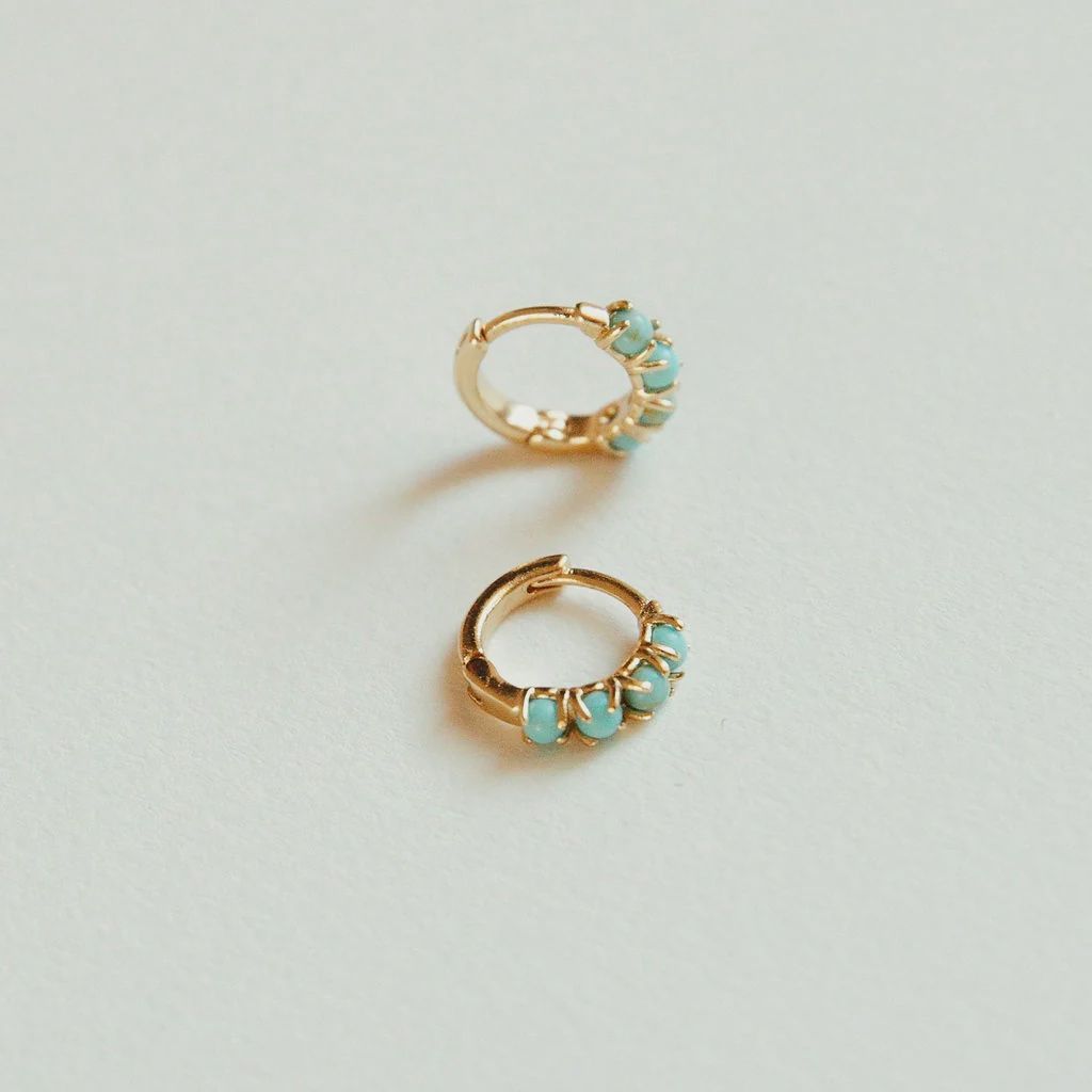 Turquoise Osaka Hoops